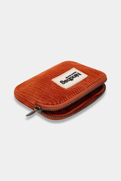 PORTE MONNAIE LILI VELOURS BRIQUE - HINDBAG