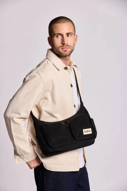 SAC MULTIPOCKET EMILE NOIR - HINDBAG
