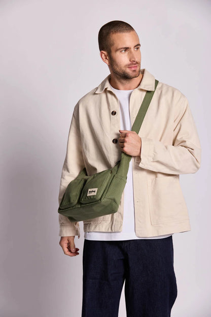 SAC MULTIPOCKET EMILE OLIVE - HINDBAG