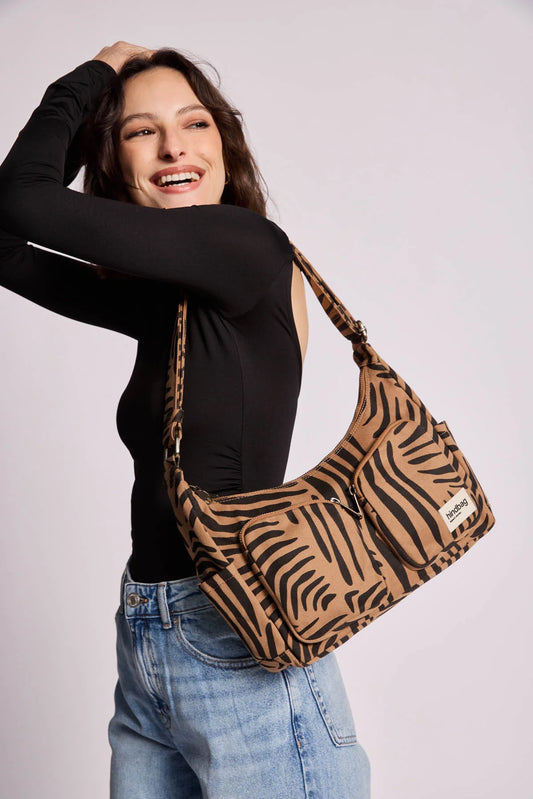 SAC MULTIPOCKET EMILE ZEBRE CANELLE - HINDBAG
