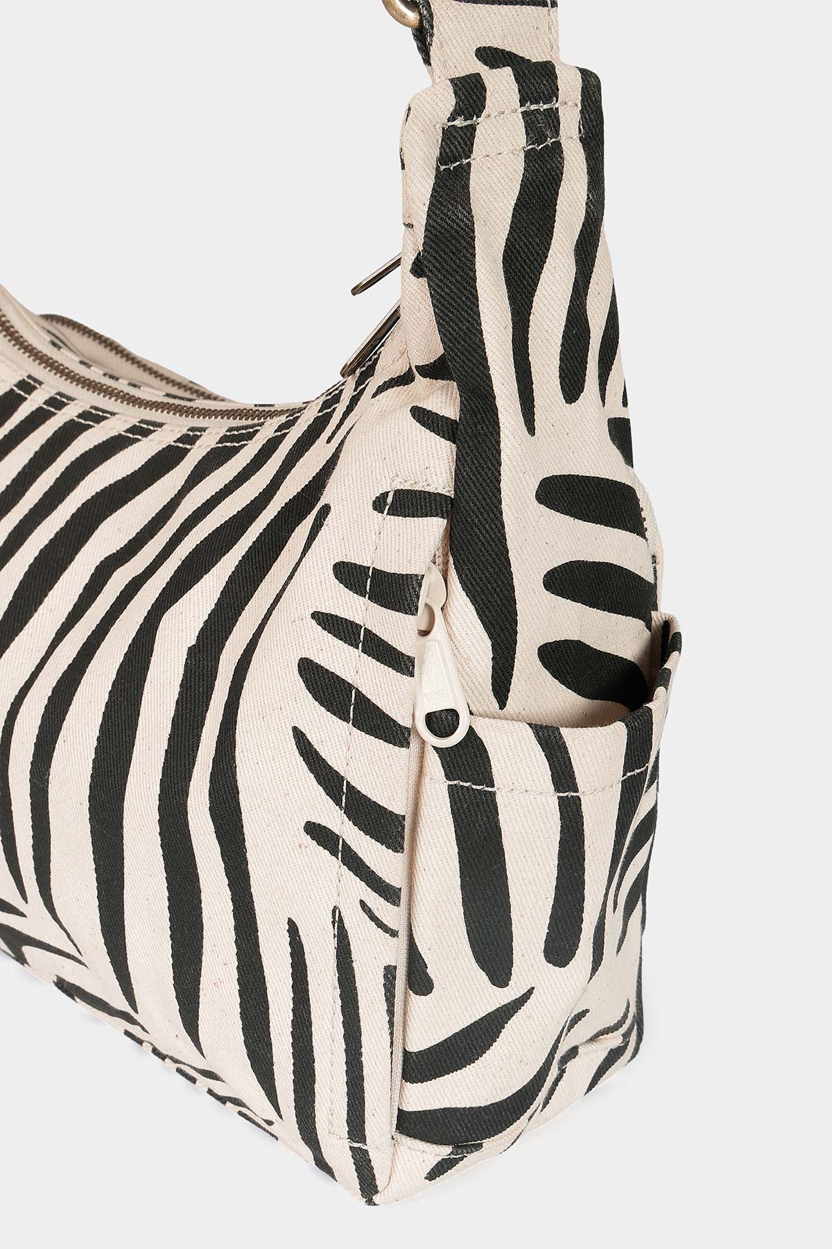 SAC MULTIPOCKET EMILE ZEBRE ECRU - HINDBAG