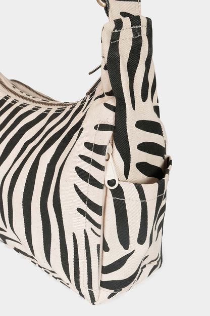 SAC MULTIPOCKET EMILE ZEBRE ECRU - HINDBAG