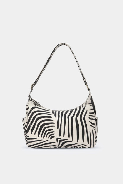 SAC MULTIPOCKET EMILE ZEBRE ECRU - HINDBAG