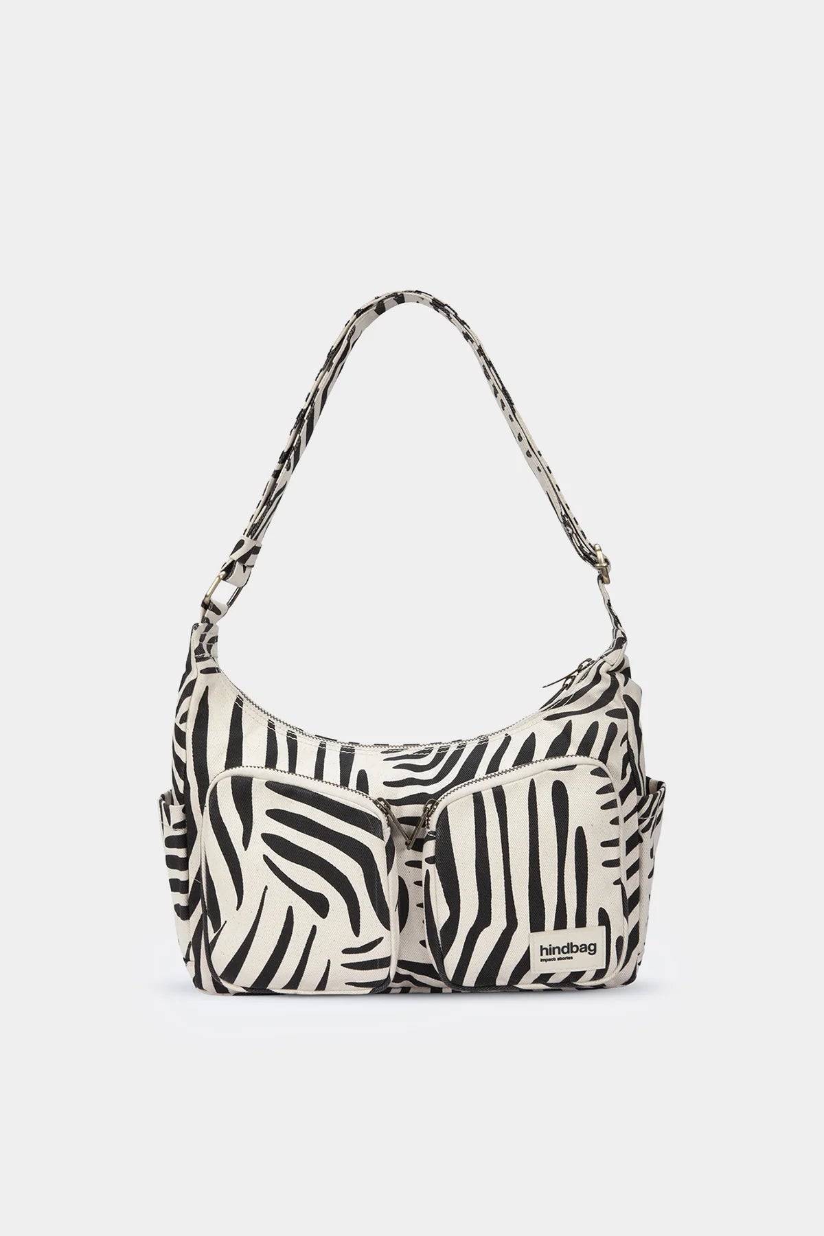 SAC MULTIPOCKET EMILE ZEBRE ECRU - HINDBAG