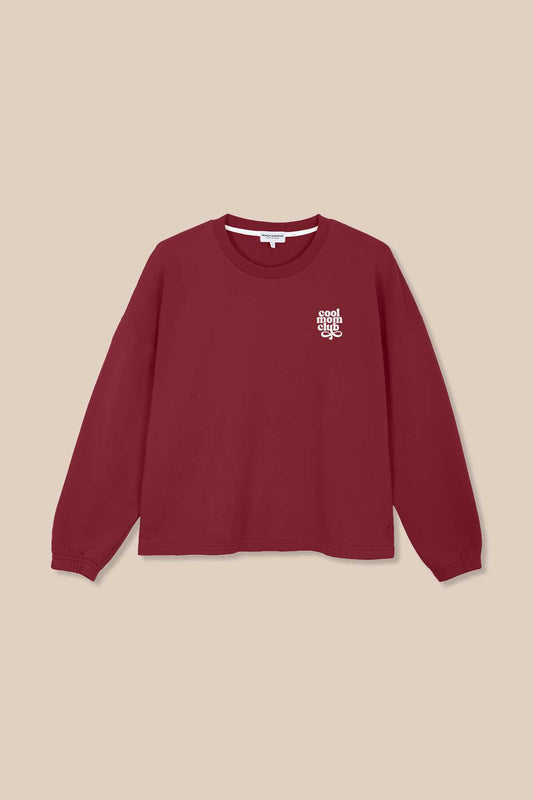 SWEAT COOL MOM CLUB - BURGUNDY - FRENCH DISORDER
