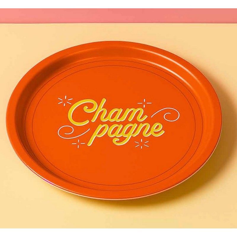 PLATEAU MELAMINÉ 35cm - CHAMPAGNE