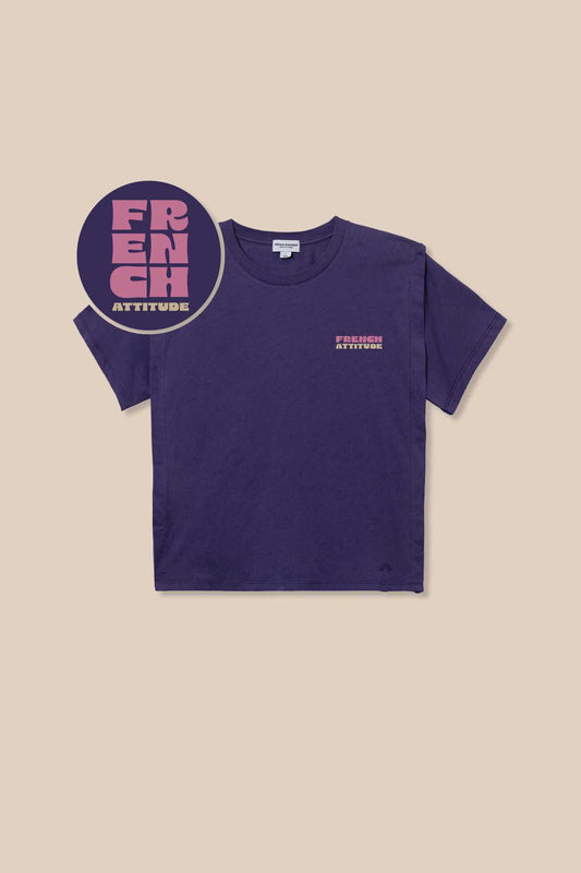 T-SHIRT PENNY FRENCH ATTITUDE - VIOLET - FRENCH DISORDER