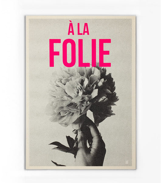 AFFICHE CARTONNEE A LA FOLIE  - KENCRE